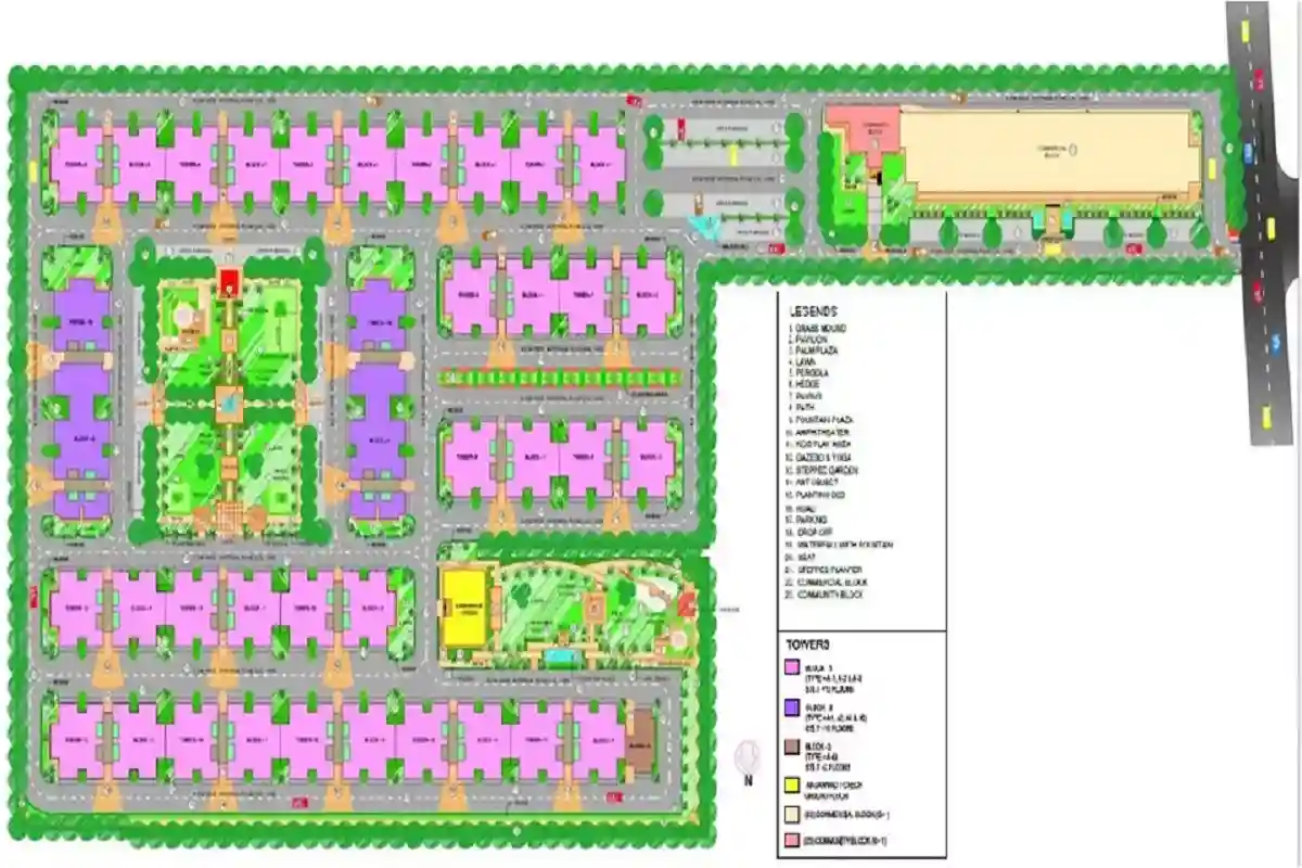 Breez Global Heights Sohna Siteplan