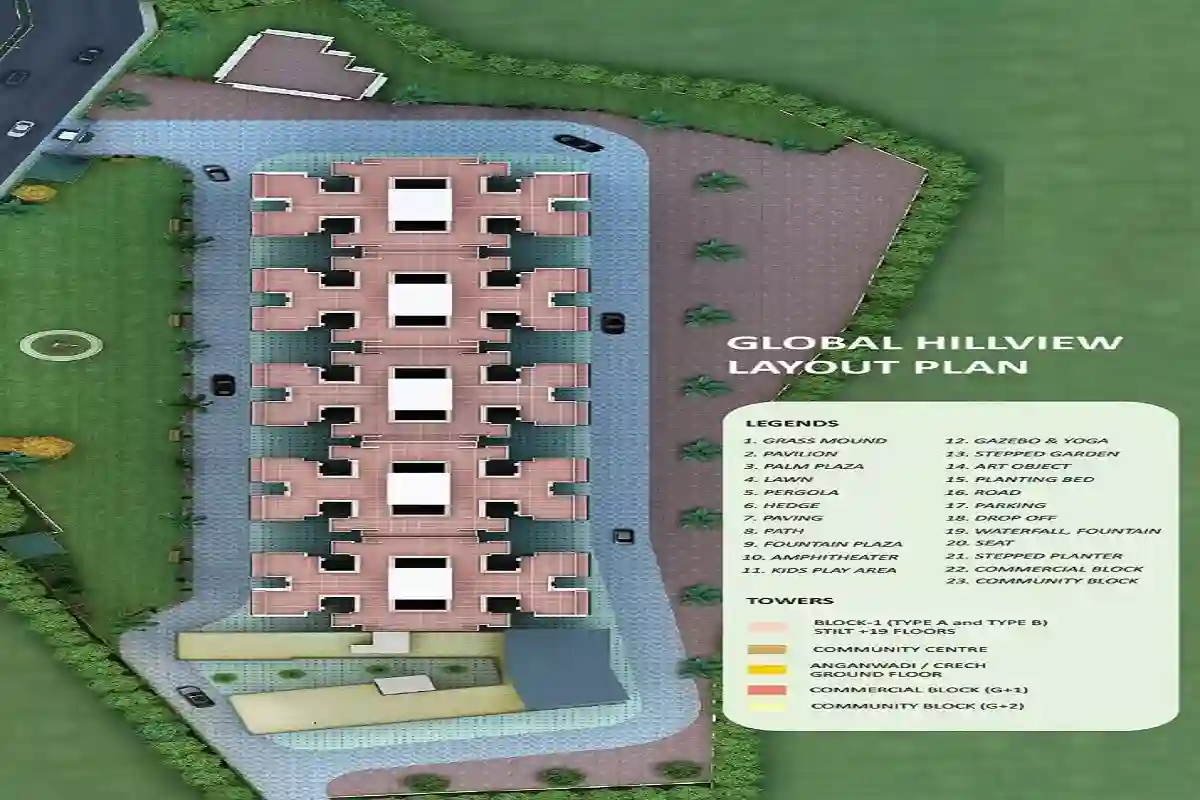 Breez Global Hill View Site plan