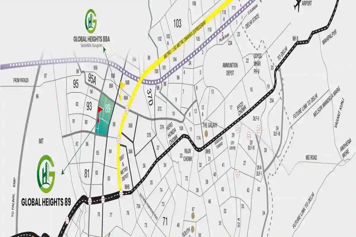 Global Heights 89 location Map